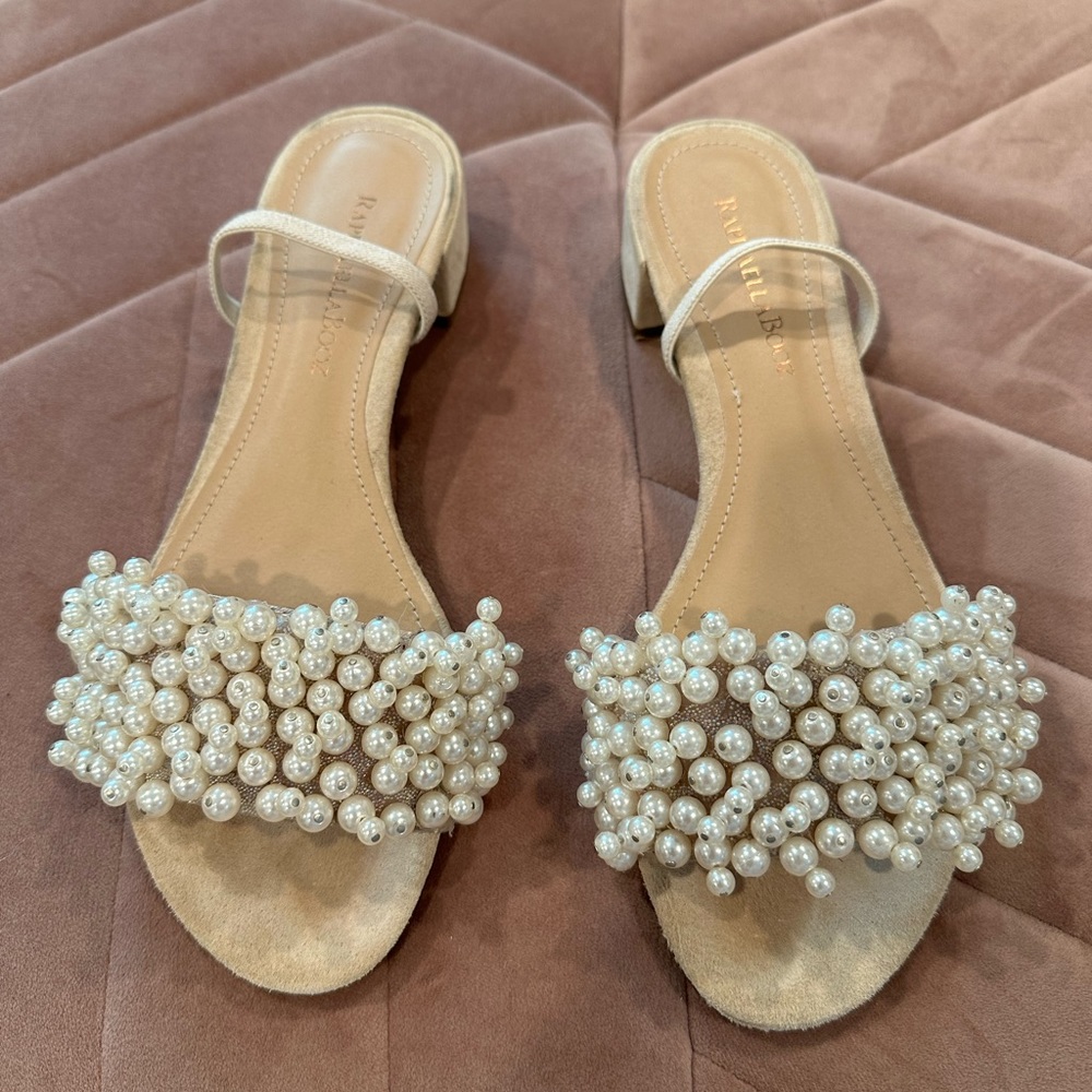 Raphaella Booz pearl slide sandal